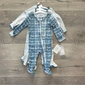 Baby 3pk Zip-Up Sleep N' Play - Cloud Island™ 3-6 mo